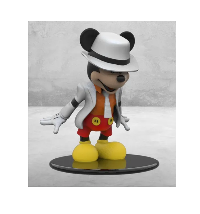 Topolino in stile Michael Jackson, statuetta da assemblare